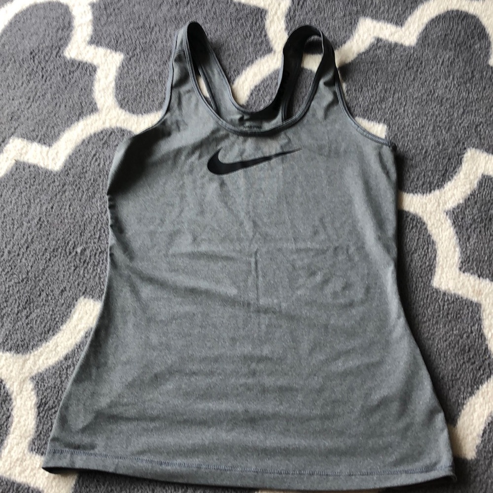 Grey Nike workout tank